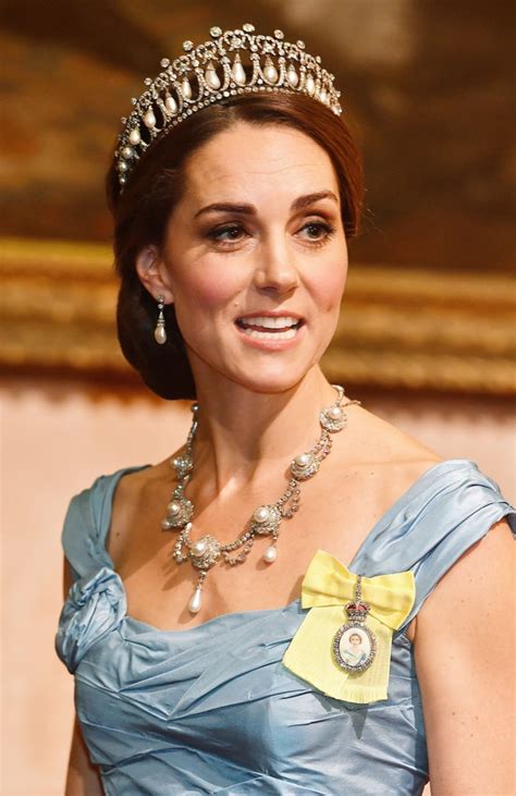 kate middleton wearing princess dianas tiara october  popsugar fashion photo