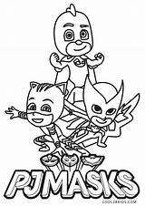 Pj Ausmalbilder Disney Cool2bkids Pyjamahelden Catboy Academy Masken sketch template