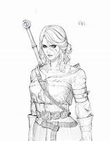 Witcher Ciri Pages Drawing Coloring Artstation Character Chun Everything Concept Drawings Para Sketches Choose Board Salvo sketch template