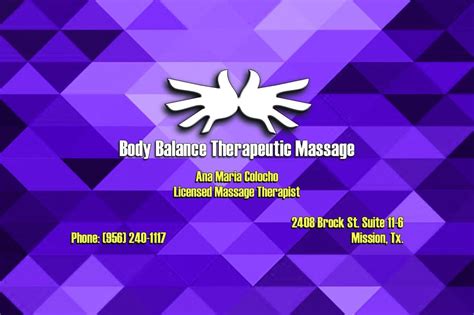 body balance therapeutic massage massage therapy    st