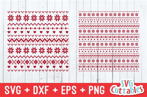 christmas sweater pattern cut file svgcuttablefiles