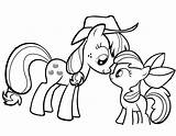 Coloring Ponyville Pages Pony Little sketch template