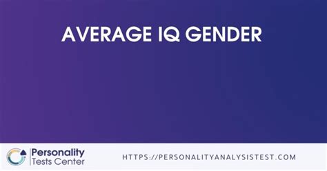 average iq gender  guide