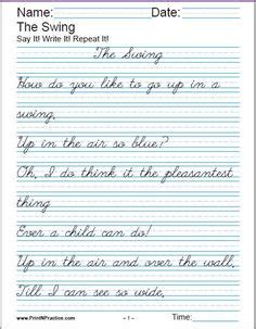 cursive handwriting worksheet  handwriting sentences writing