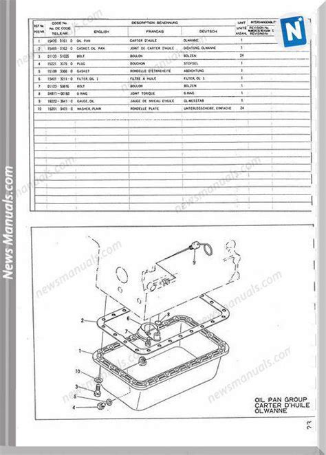 kubota engine  parts manuals