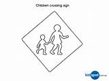 Kids Colouring Signs Pages Traffic Sign Colour Road Crossing Coloring Safety Children Kidspot Color Au Basic Nz Printable Colours Primary sketch template