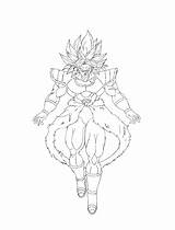 Broly Ball Ssj Dragon Super Drawing Goku Dbz Anime Drawings Choose Board Lineart Sketch Tattoo sketch template