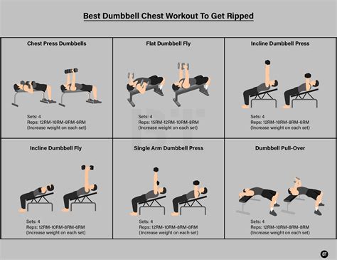 dumbbell chest workout   ripped born tough