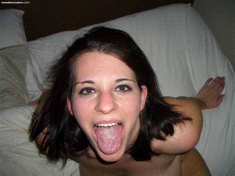 open mouth with cum fetish porn pic