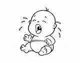 Crying Baby Coloring Pages Number Cry Drawing Para Colorear Preschoolers Print Thing Coloringcrew Book Babies Boy Ferrari Imagenes Sketch Family sketch template