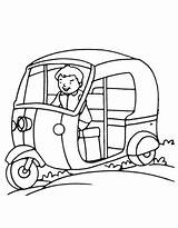 Rickshaw Auto Coloring Pages Driving Drawing Theft Grand Color Kids Sketch Paintingvalley Drawings Template Getdrawings Print Getcolorings sketch template