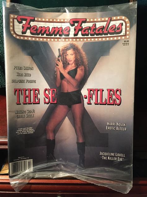 femme fatales magazine back issue vol 7 12 se x files movie star pin