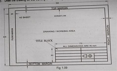 drawing sheet border  title block engineering graphics notes hot