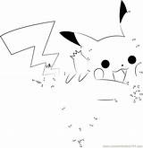 Pikachu Dot Dots Connect Joyful Printable Kids Worksheet Cartoons sketch template
