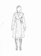 Trench Coat Sketch Sketches Drawing Getdrawings Paintingvalley Sew sketch template