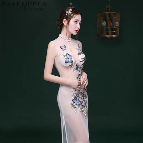 sexy cheongsam see through pole dance clothing traditional
