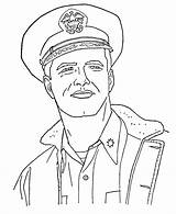 Coloring Sheets Pages Veterans Navy Kids Officer American Activity Veteran sketch template