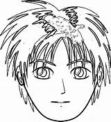 Coloring Manga Fine Boy Face Wecoloringpage sketch template