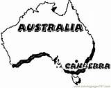 Australia Coloring Map Pages Printable Coloringpages101 Color Powered Results sketch template