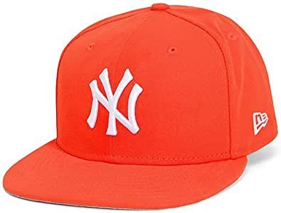 amazoncom  york yankees basic orange fifty fitted cap sports