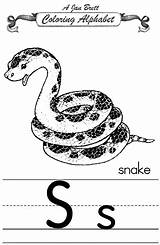 Snake Alphabet Coloring Janbrett Traditional Click Subscription Downloads Modern sketch template