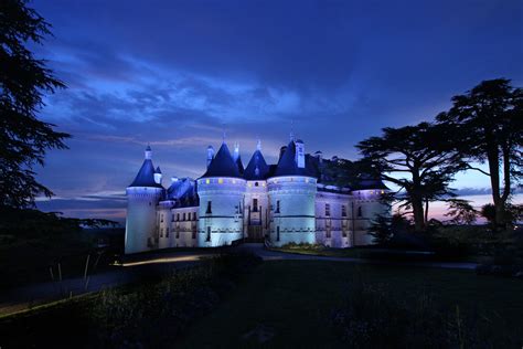 chateau de chaumont sur loire france  light
