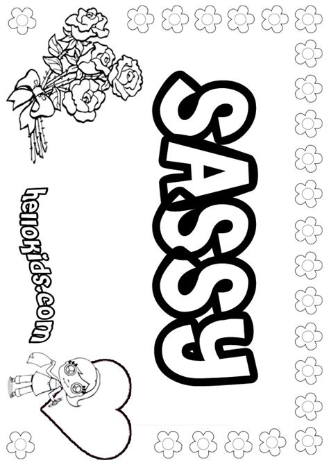 sassy coloring pages hellokidscom