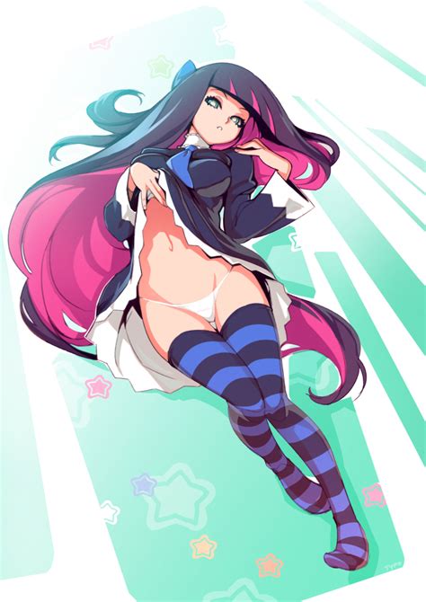 Stocking Panty And Stocking With Garterbelt Drawn By