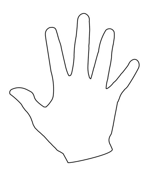 hand outline png   hand outline png png images