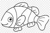 Fish Coloring Clown Kids Pages Printable Clipart Transparent sketch template