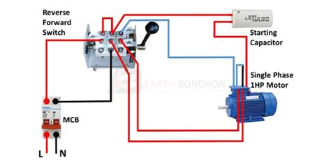 Single Phase Motor Reverse Forward Connection – Earth Bondhon