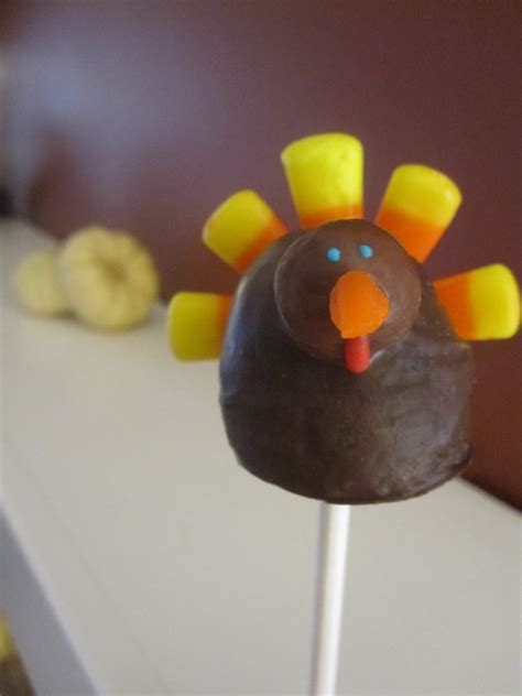 thanksgiving brownie pops