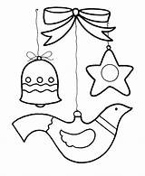 Christmas Coloring Pages Ornaments Ornament Autumn Season Wreath Fall Kids Pre Print Printable Years Sheets Flag Learning Dove Easy Simple sketch template