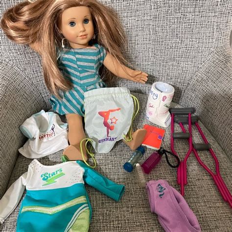 Toys American Girl Mckenna Doll Crutches Cast Dress Gymnastics Poshmark