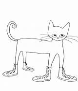 Pete Cat Coloring Clip Clipart Library Cliparts Funny sketch template