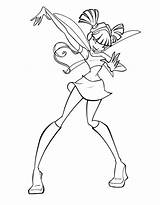 Winx Coloring Pages Club Musa Bloomix Getcolorings Girls Fairy sketch template