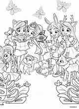 Enchantimals Colouring Wonder Xcolorings sketch template