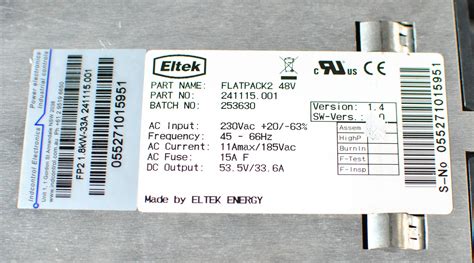 eltek flatpack power supply   vk amps