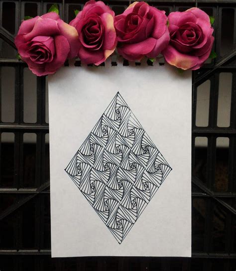 optical illusion patterns easily  drawing  rectangles  triangles