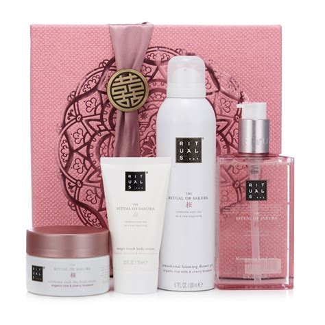 rituals  ritual  sakura medium gift set qvc uk