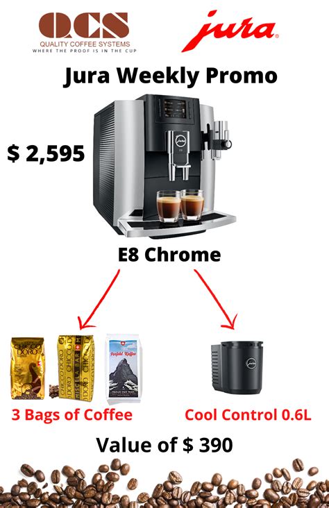 qcs jura weekly promotion  chrome quality coffee systems