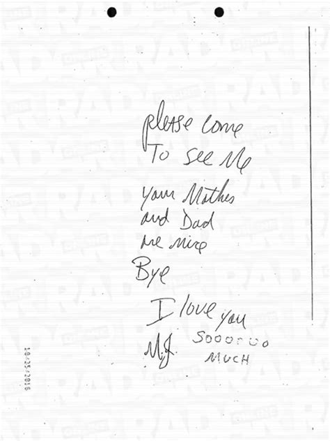 Las Perversas Cartas De Amor De Michael Jackson A Una Menor Que