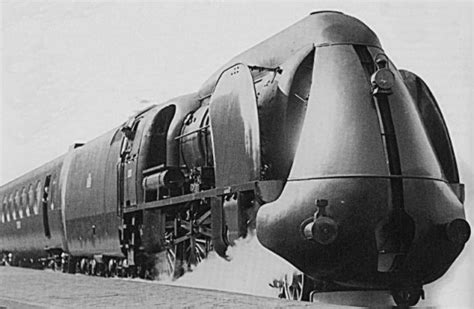 futuristic photos of streamlined art deco trains from the 1930s the