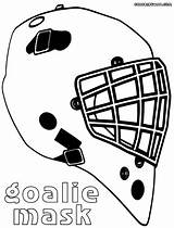 Mask Goalie Coloring Pages Print Colorings sketch template
