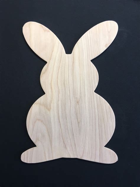 rabbit cutout rabbit wood blank bunny cutout bunny wood etsy