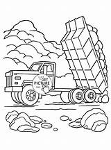 Coloring Pages Truck Transportation Tow Semi Mining Printable Water Color Land Peterbilt Print Dump Sheets Landfill Drawing Getcolorings Preschoolers Colouring sketch template