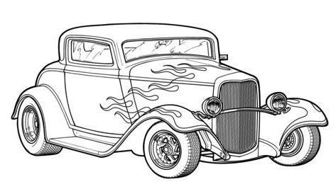 coloring pages hot rods