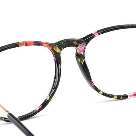 gmei optical fashion floral round women glasses frames brand designer