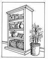 Drawing Bookcase Shelf Bookshelf Estante Perspectiva Perspective Paintingvalley Desenho Drawings Line Livros Wooden sketch template