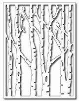 Birch Die Tree Stamper Frantic Trees Stencil Precision Silhouette Vertical Svg Franticstamper Stencils Dies Cut Paper Cutting sketch template